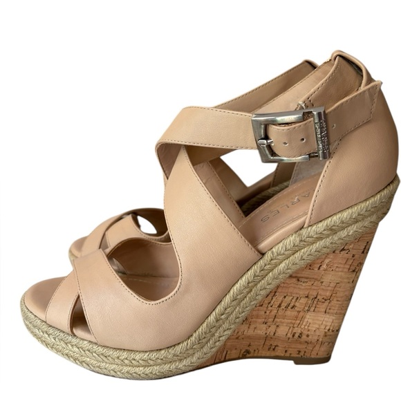 EUC Charles David Cork Wedges Size 9 - Picture 5 of 12